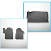 Completo di tappetini e tappetino per bagagliaio TPE per: Mercedes-Benz Vito W447 10.2014-.... (Tourer) - dietro la 3a fila di sedili; versione lunga (interasse 3.200 mm, lunghezza auto 5.140 mm)