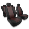 Coprisedili compatibili con Alfa Romeo 159 (2005-2011) - fodere sedili universali - set coprisedili auto - PF-RD