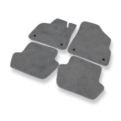 Premium tappetini auto in velluto compatibili con Citroen DS5 (2011-2015) - tappeti auto grigio