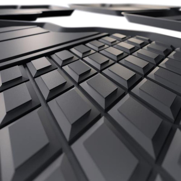 Tappetini Auto in TPE compatibili con Volkswagen Polo VI Hatchback (2017-....) - tappeti auto neri