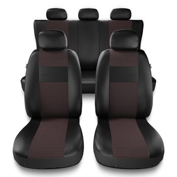 Coprisedili compatibili con Audi A1 I, II (2010-2019) - fodere sedili universali - set coprisedili auto - EXL-5