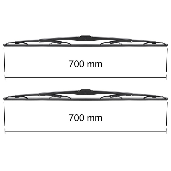 Spazzole tergicristallo anteriori compatibili con Scania R Camion (2005-2019) - tergicristalli auto - lame tergilunotto - spazzole standard