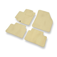 Premium tappetini auto in velluto compatibili con Nissan Pixo (2008-2013) - tappeti auto beige