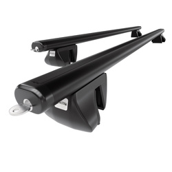 Barre portatutto in alluminio compatibili con BMW X6 E71 SAC (2008-2014) - corrimano integrati - portapacchi auto colore nero - portabagagli barre da tetto
