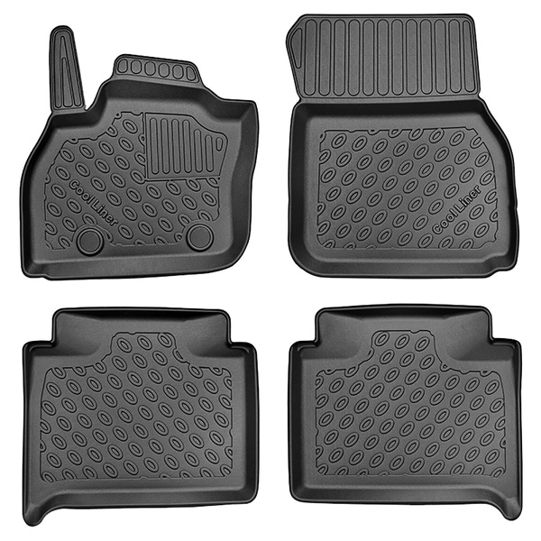 Tappetini Auto in TPE compatibili con Renault ZOE Hatchback (06.2019-03.2024) - tappeti auto neri