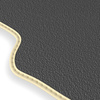 Premium tappetini auto in velluto compatibili con Lancia Delta III (2008-2014) - tappeti auto beige