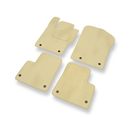 Premium tappetini auto in velluto compatibili con Mercedes-Benz Classe M W166 (2011-2015) - tappeti auto beige