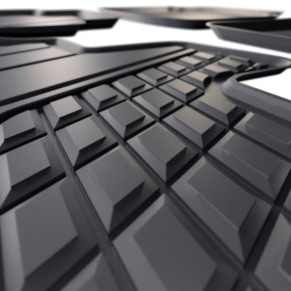 Tappetini Auto in TPE compatibili con Volkswagen Tiguan II SUV (2016-2024) - tappeti auto neri