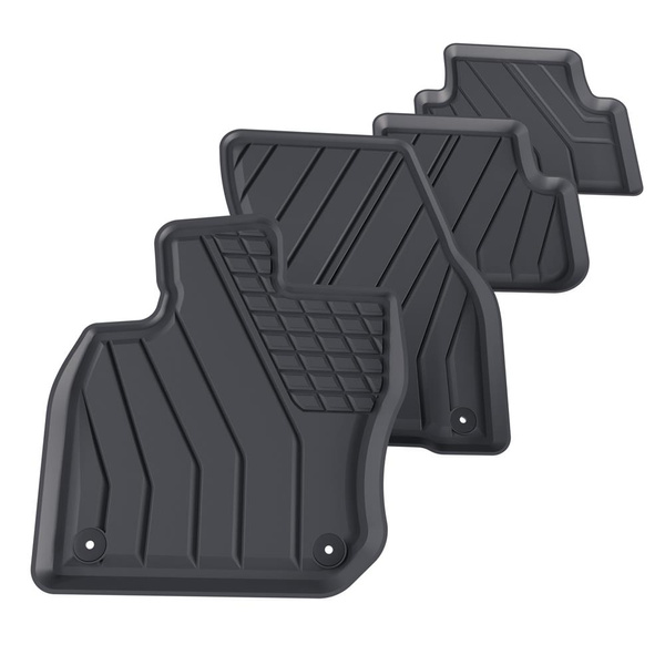 Tappetini Auto in TPE compatibili con Volkswagen Tiguan III SUV (2024-....) - tappeti auto neri