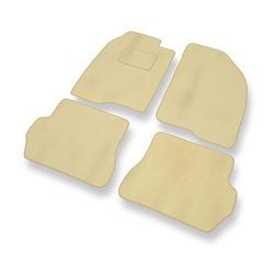 Premium tappetini auto in velluto compatibili con Ford Fusion I (2002-2005) - tappeti auto beige