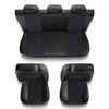 Coprisedili compatibili con Citroen C6 (2005-2012) - fodere sedili universali - set coprisedili auto - EXL-6