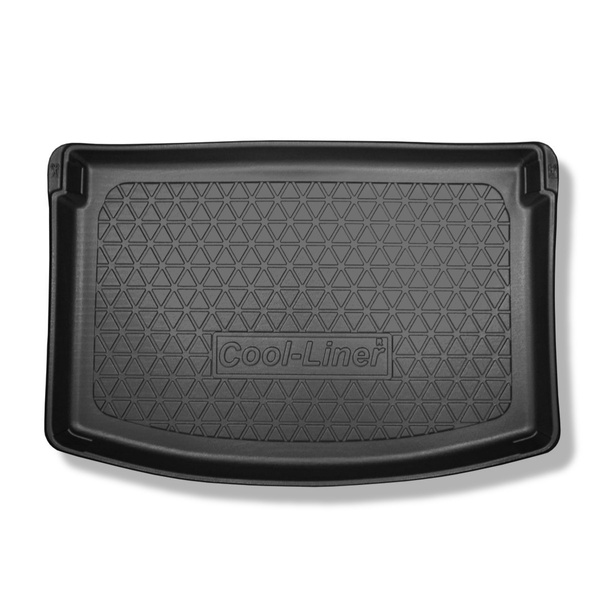 Vasca baule compatibile con Mazda CX-3 SUV (06.2015-12.2021) - superiore (anche con subwoofer) e inferiore (solo senza subwoofer) livello piano di carico regolabile - tappetino per bagagliaio - tappeto bagagliaio per auto