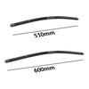 Spazzole tergicristallo anteriori compatibili con Land Rover Range Rover IV SUV (02.2013-12.2016) - tergicristalli auto - lame tergilunotto - spazzole piatte