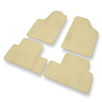 Premium tappetini auto in velluto compatibili con Citroen Berlingo I (1996-2007) - tappeti auto beige