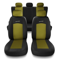 Coprisedili compatibili con Nissan Qashqai I, II (2007-2019) - fodere sedili universali - set coprisedili auto - S-Y