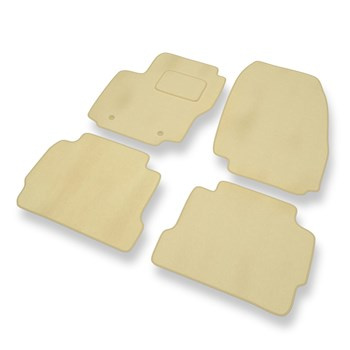 Premium tappetini auto in velluto compatibili con Ford Mondeo IV (2007-2014) - tappeti auto beige