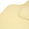 Premium tappetini auto in velluto compatibili con Peugeot 5008 (5-persona) (2017-2024) - tappeti auto beige