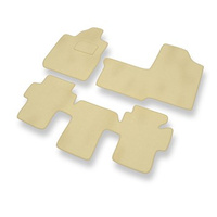 Premium tappetini auto in velluto compatibili con Fiat Multipla (1998-2010) - tappeti auto beige