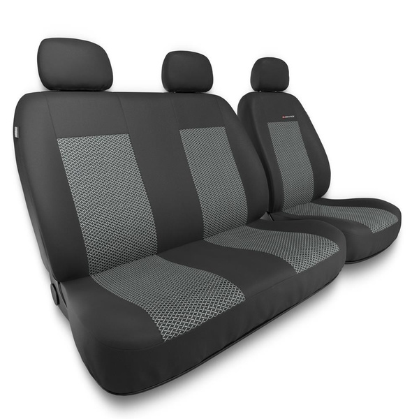 Coprisedili compatibili con Opel Vivaro A, B, C (2001-....) - fodere sedili universali - set coprisedili auto - BE-2