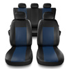 Coprisedili compatibili con Alfa Romeo 146 (1994-2001) - fodere sedili universali - set coprisedili auto - CM-BL