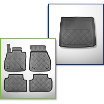 Completo di tappetini e tappetino per bagagliaio TPE per: BMW 2 F44 03.2020-10.2