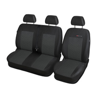 Coprisedili su misura compatibili con Citroen Berlingo II Van (2008-2018) solo sedili anteriori: sedile + sedile doppio - fodere sedili - set coprisedili auto - E1