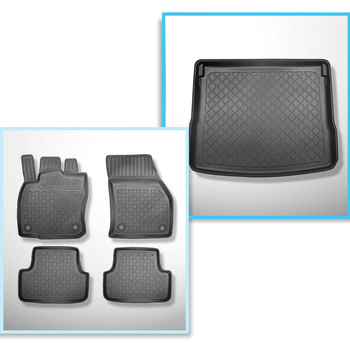 Completo di tappetini e tappetino per bagagliaio TPE per: Seat Ateca 09.2016-...