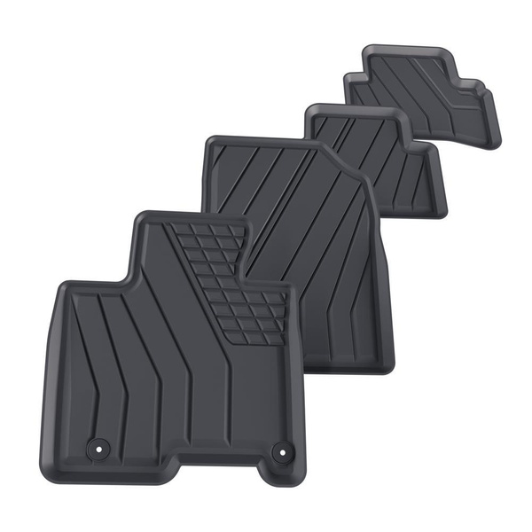 Tappetini Auto in TPE compatibili con Hyundai Tucson III SUV (2020-....) - anche per Mild Hybrid; non per HEV Hybrid e Plug-in Hybrid - tappeti auto neri