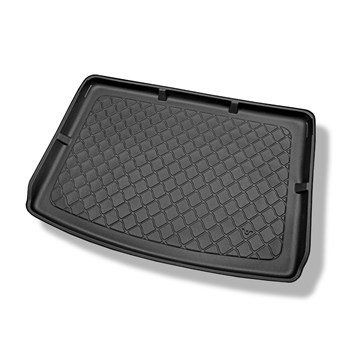 Vasca baule compatibile con Volkswagen Golf Plus V 1K Monovolume (01.2005-2009) - fila posteriore di sedili spostata in dietro al massimo; vano superiore - tappetino per bagagliaio - tappeto bagagliaio per auto