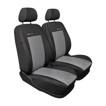 Coprisedili su misura compatibili con Peugeot Partner II Van (2008-2019) due sedili distinti - fodere sedili - set coprisedili auto - E2