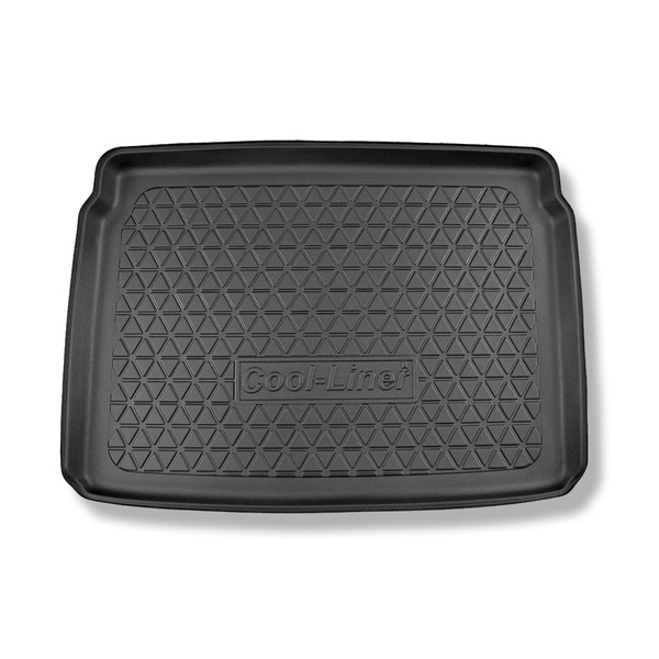 Vasca baule compatibile con Peugeot 2008 II SUV (01.2020-....) - portabagagli superiore; piano di carico regolabile nella posizione più alta - tappetino per bagagliaio - tappeto bagagliaio per auto