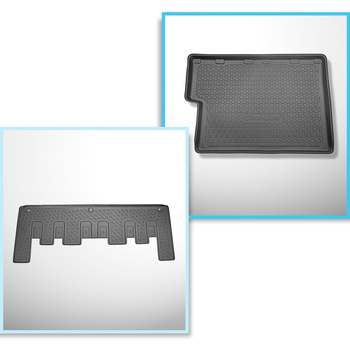 Completo di tappetini e tappetino per bagagliaio TPE per: Ford Tourneo Custom L2
