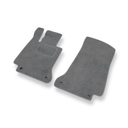 Premium tappetini auto in velluto compatibili con Mercedes-Benz Classe C W205 (2013-2021) - tappeti auto grigio