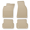 Tappetini auto in gomma compatibili con Audi A5 8T Sportback (2007-2016) - tappeti gomma  - beige - 4 pz.