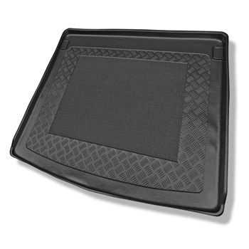Vasca baule compatibile con Volkswagen Caddy Life, Comfortline, Trendline Station Wagon (2004-10.2020) - 5 posti; pareti del bagagliaio isolate - tappetino per bagagliaio - tappeto bagagliaio per auto