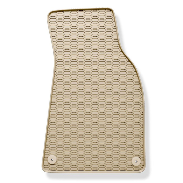 Tappetini auto in gomma compatibili con Audi A4 B8 Avant, Berlina (2007-2015) - tappeti gomma - beige - 4 pz.