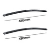 Spazzole tergicristallo anteriori compatibili con Mazda Tribute SUV (02.2001-09.2009) - tergicristalli auto - lame tergilunotto - spazzole piatte