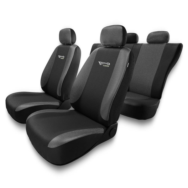 Coprisedili compatibili con Seat Leon I, II, III (1999-2019) - fodere sedili universali - set coprisedili auto - TG-S