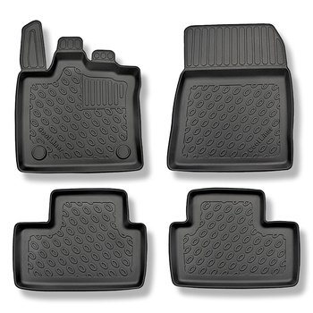 Tappetini Auto in TPE compatibili con Mitsubishi ASX II SUV (03.2023-....) - anche per la versione ibrida - tappeti auto neri