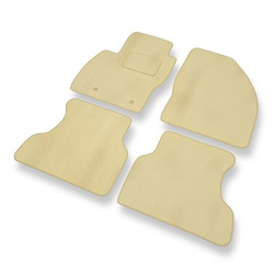Premium tappetini auto in velluto compatibili con Ford Focus II (2005-2010) - tappeti auto beige
