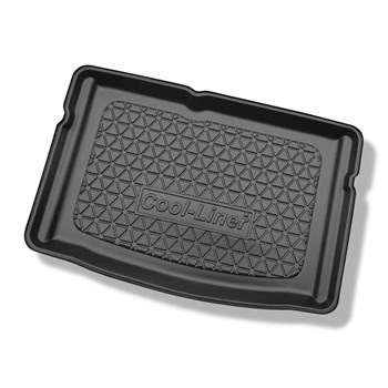 Vasca baule compatibile con Volkswagen up! Hatchback (09.2011-2022) - portabagagli inferiore - tappetino per bagagliaio - tappeto bagagliaio per auto