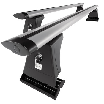 Barre portatutto in alluminio compatibili con Peugeot 207 Hatchback (2006-2012) - con punti di fissaggio di serie - portapacchi auto colore argento - portabagagli barre da tetto
