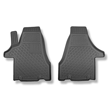 Tappetini Auto in TPE compatibili con Volkswagen Transporter T5, T6 Van (2003-....) - Transporter furgone e station wagon; sia versione corta che lunga - tappeti auto neri