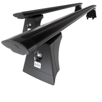 Barre portatutto in alluminio compatibili con Ford Galaxy Monovolume (2001-2005) - con punti di fissaggio di serie - portapacchi auto colore nero - portabagagli barre da tetto