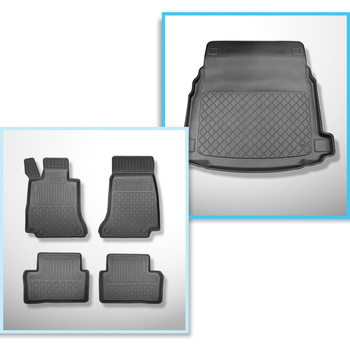 Completo di tappetini e tappetino per bagagliaio TPE per: Mercedes-Benz CLS C257
