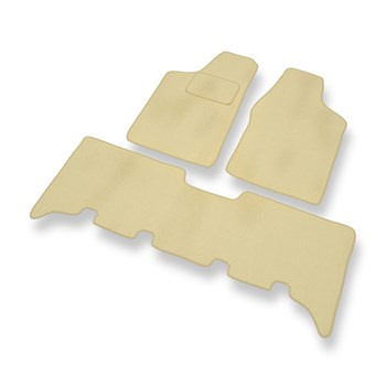 Premium tappetini auto in velluto compatibili con Opel Frontera A, B (1992-2004) - tappeti auto beige