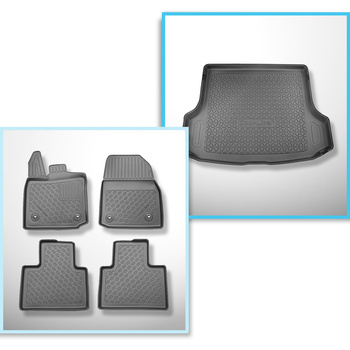 Completo di tappetini e tappetino per bagagliaio TPE per: Lexus RX V (AL30) 10.2