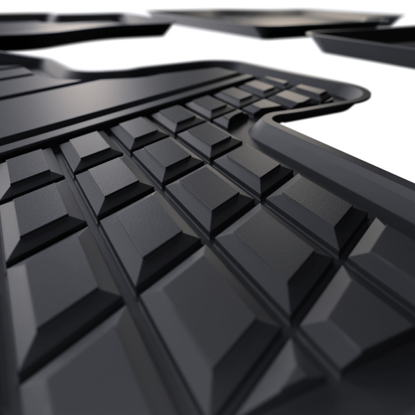 Tappetini Auto in TPE compatibili con Volkswagen Caddy V Van (2021-....) - tappeti auto neri