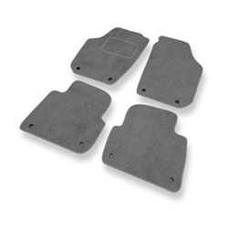 Premium tappetini auto in velluto compatibili con Skoda Roomster I (2006-2015) - tappeti auto grigio