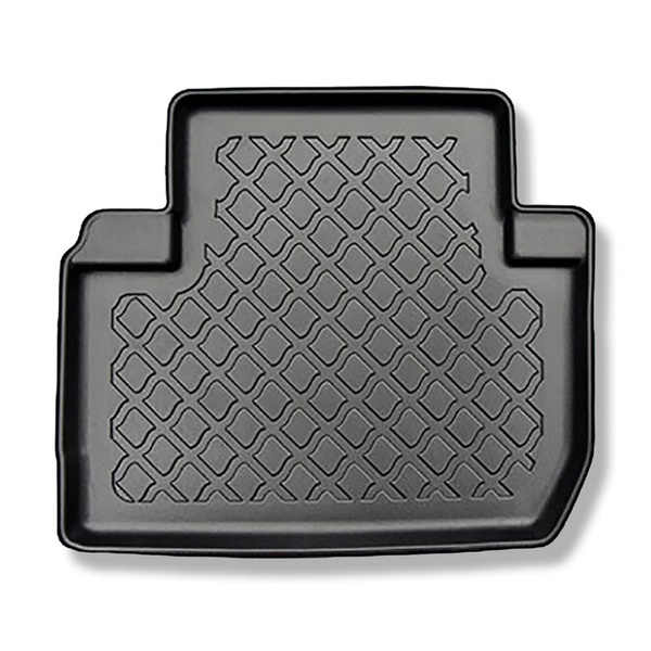 Completo di tappetini e tappetino per bagagliaio TPE per: Mitsubishi Outlander III 09.2012-2022 (SUV) - 5 posti; bagagliaio inferiore (con e senza subwoofer); non per la versione ibrida; senza terza fila